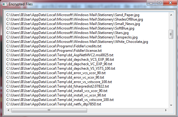 Analysis of Noblis In-dev Ransomware